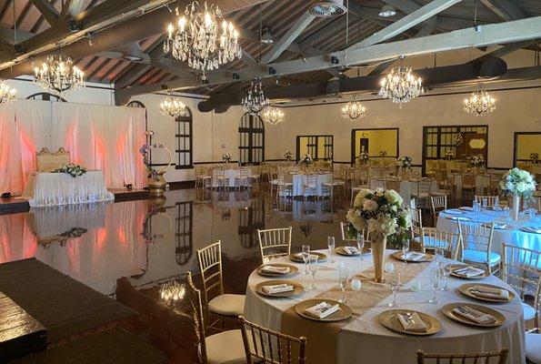 Hacienda Hall with chiavari chairs