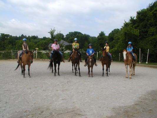 Part of a group During one of our Yearly Horse Camp.