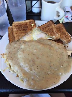 Country fried steak, excellent!