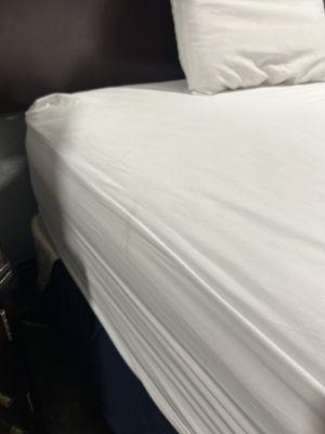 Stained gross dirty sheets