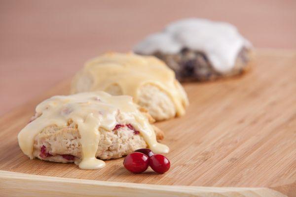 Delicious All Natural Scone Dough with Glaze- clean label, moist and easy to bake!