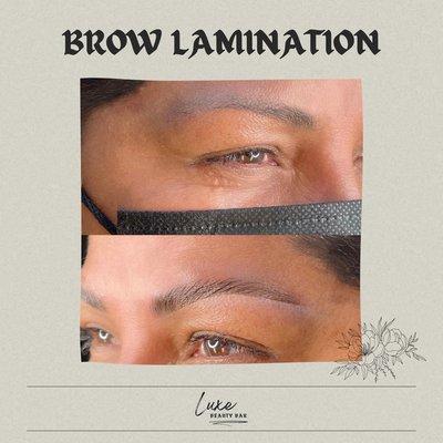 Brow lamination + Wax