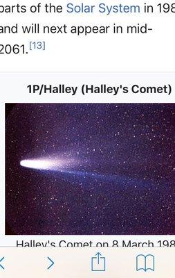 Haley's comet