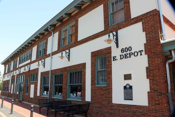 Restored Harvey House addition now houses the gift shop and displays