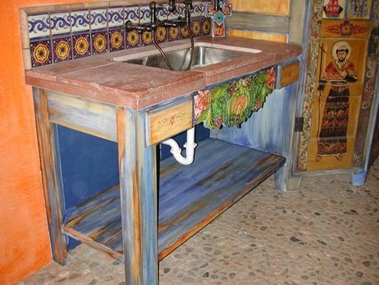 Spanish style furniture effect