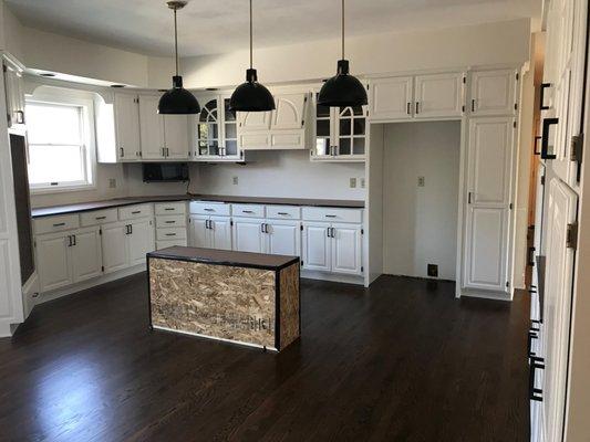 All cabinets used to be oak