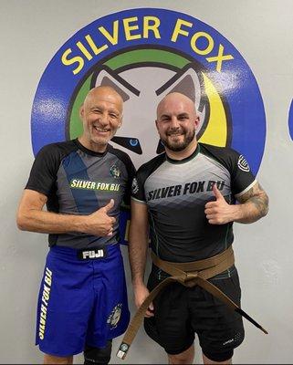 Earned my brown belt here under the Legend Karel "Silver Fox" Pravec.