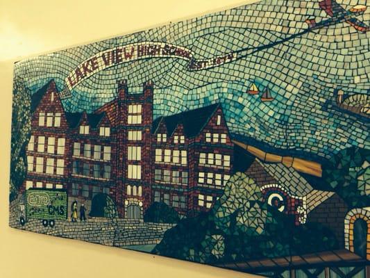 Beautiful Mosaic of Lakeview High School