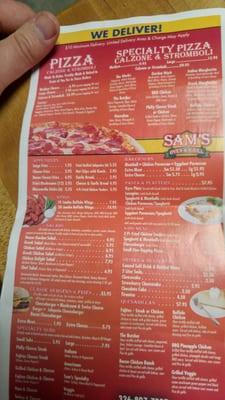 Take out menu as of 5\17\16