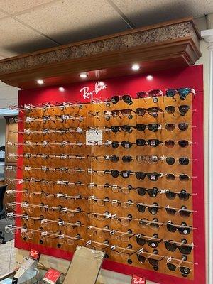 Our wall of Ray-Bans!