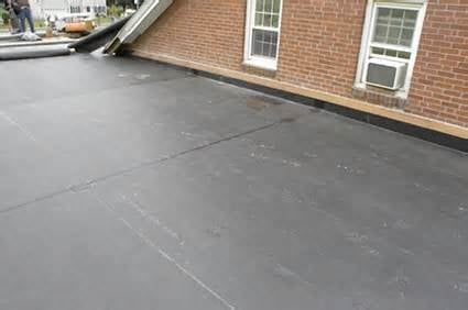 EPDM Flat Rubber roofing.