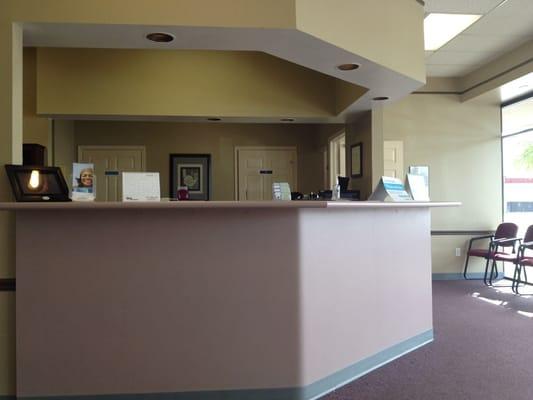 The front desk