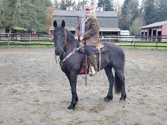 Mystique & me on our first ride 10.31.20