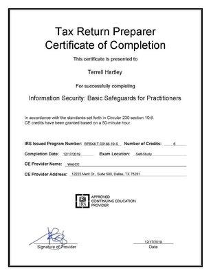 Completed my 2019 cyber-security course