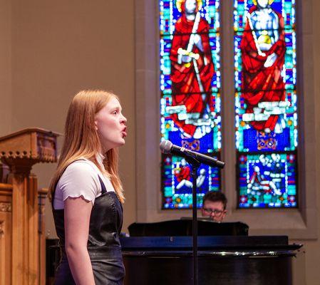 Emma (She/Her) performs "Heart of Stone" at the Spring 2024 Recital. Photo by Queer Lenz Photography