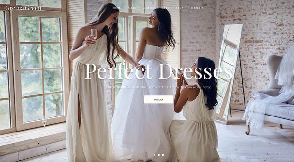 Bridal Alteration, Wedding Dress Store, Wedding Planner Web Design: h4marketing.com/demos/