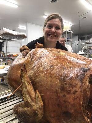 62 lbs turkey used for display at a company banquet!