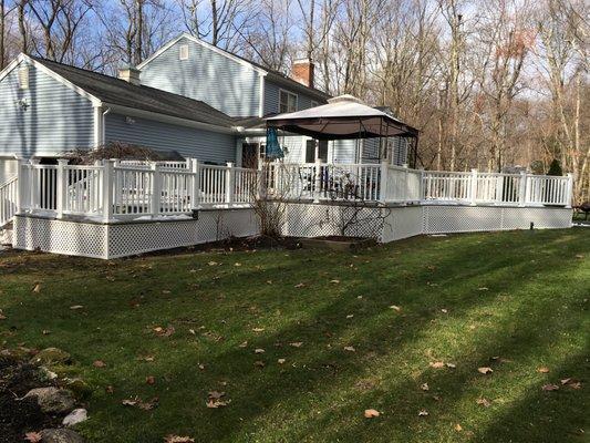 Ridgefield, CT Deck Railing and Lattice