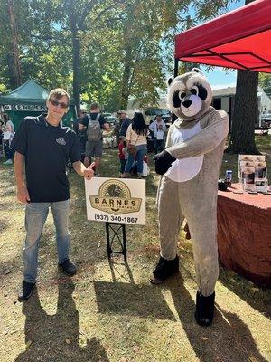 Staff at Centerville festival