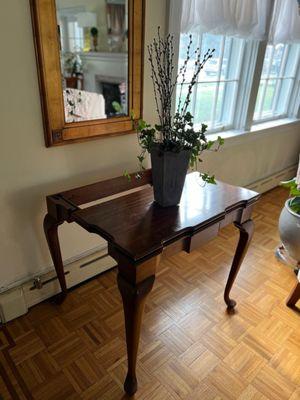 PA House Cherry wood Game/Card Table used near my home's entryway