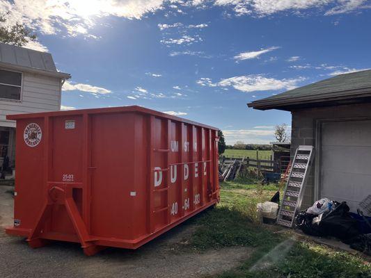 Barn or farm clean out project? Yeah, we make those projects EZ in and EZ out.