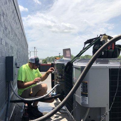 We do commercial maintenance as well.