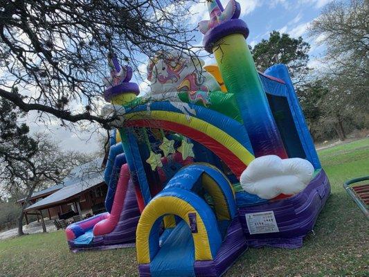 Unicorn Bounce House Combo Rental