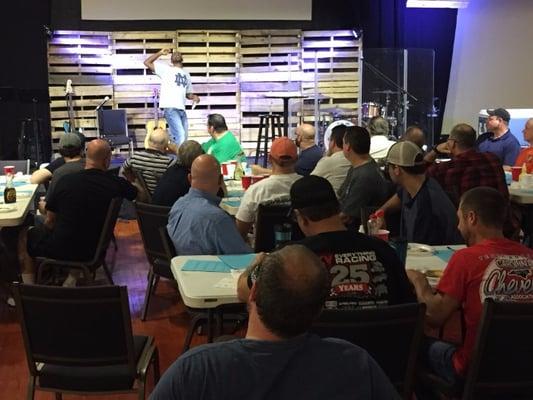 Biscuits and Men, Together Again. Hey guys-- Join us for the Men's Breakfast this Saturday, June 11th at Vision at 8:30 a.m. In just 59 min