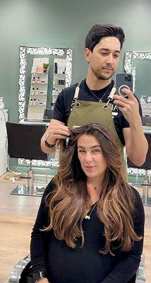 Beautiful balayage done by Alan Lemes