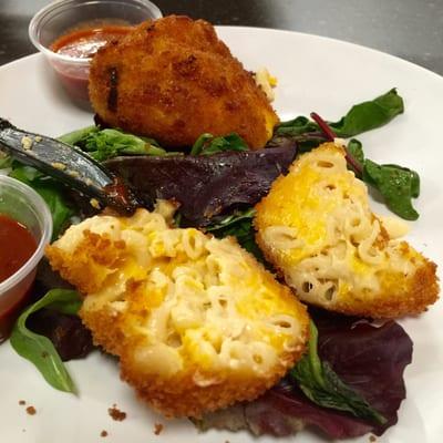 Croquettes aka deep fried mac n cheese balls!