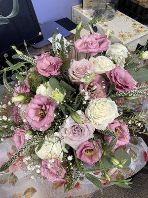 Bridal and bridesmaid bouquets