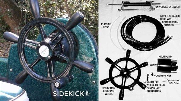 Ezy-Glide SideKick Hydraulic Side-Mount Steering SK-2500 www.ezyglide.com