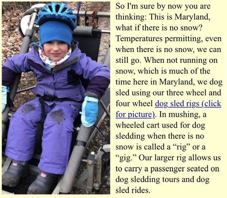 Maryland Sled Dog Adventures