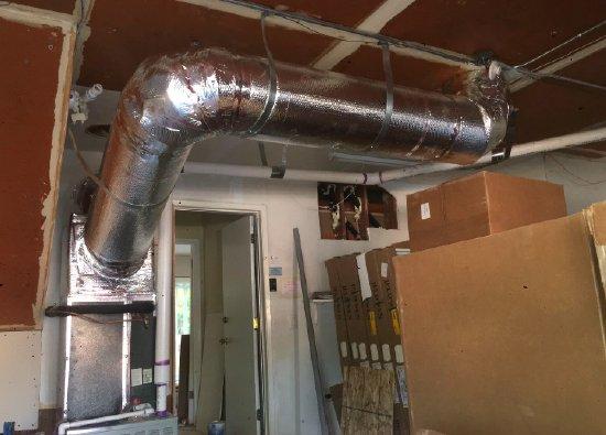 Replacement of old leaking ducts.