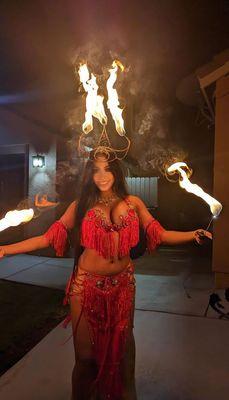 Exotic Fire Dancers and Belly Dancers