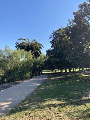 The walkway we took to get to the dog park