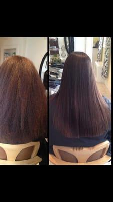 Smoothing treatment. Before and after.