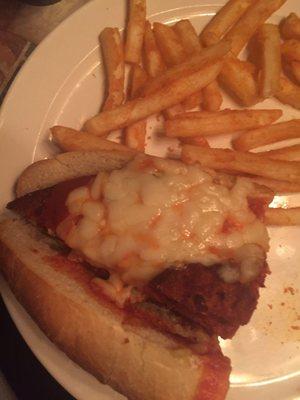 Chicken parm (sorry only half is pictured).