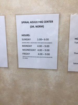 Spinal Adjusting Cntr