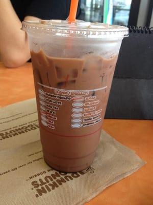 Mocha ice coffee