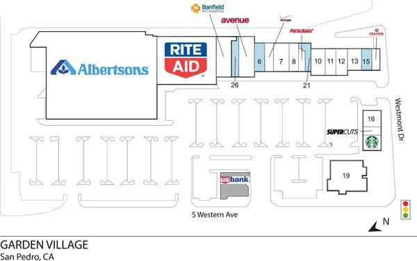 Layout of the shopping center