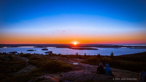 Sunrise on Cadillac Mountain.