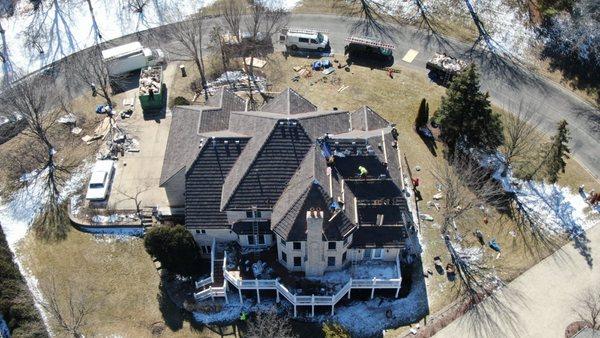 We were able to get this Burr Ridge homeowner's new roof completely covered by insurance.