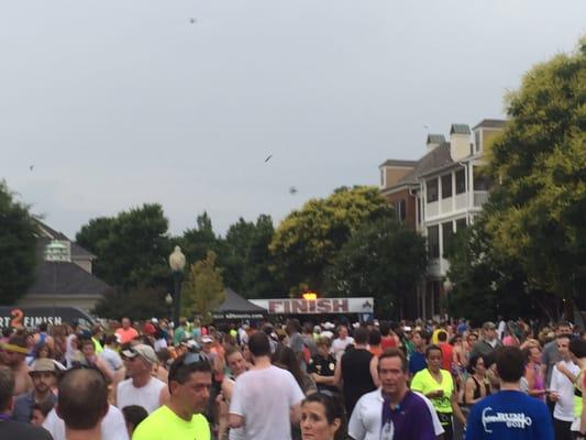 2015-06-05; Finish Line of 2015 Harbortown 5k, Memphis TN