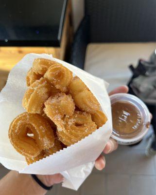 Churro bites with Nutella