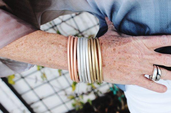 Can't go wrong with a bangle set! Abby Lane loves all the colors.