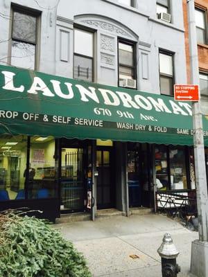 Front of Laundromat