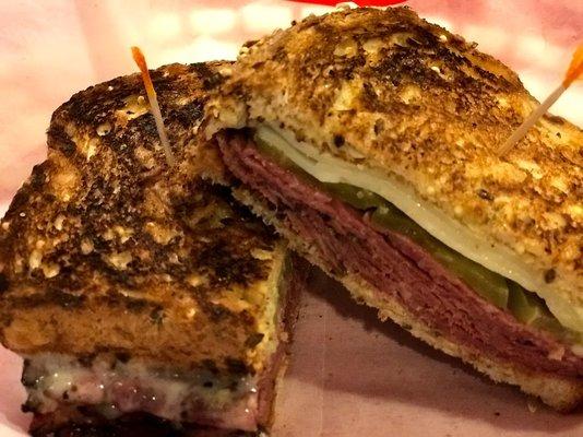 Pickle Pastrami Panini