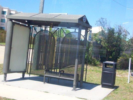 CTA bus stop.