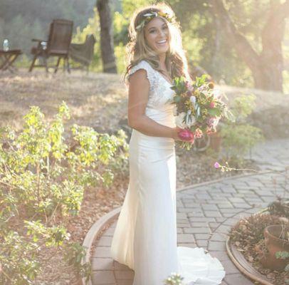 This lovely Bride at her Santa Cruz wedding